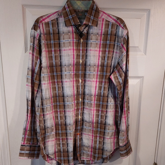 THOMAS DEAN Plaid Button Down Shirt - Picture 6 of 10